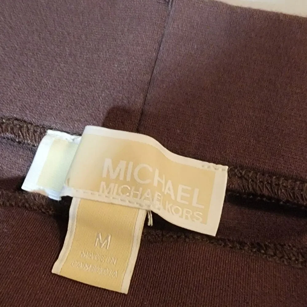 Michael Kors Brown Dress Pants skinny ankle mid rise size medium